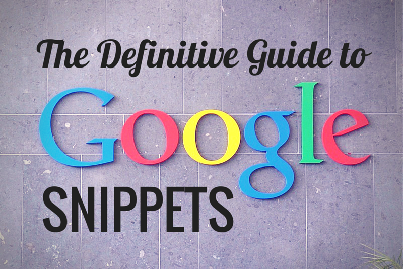 Title image for The Definitive Guide to Google Snippets