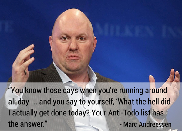 Marc Andreessen (Andreessen Horowitz) quote on daily reflection