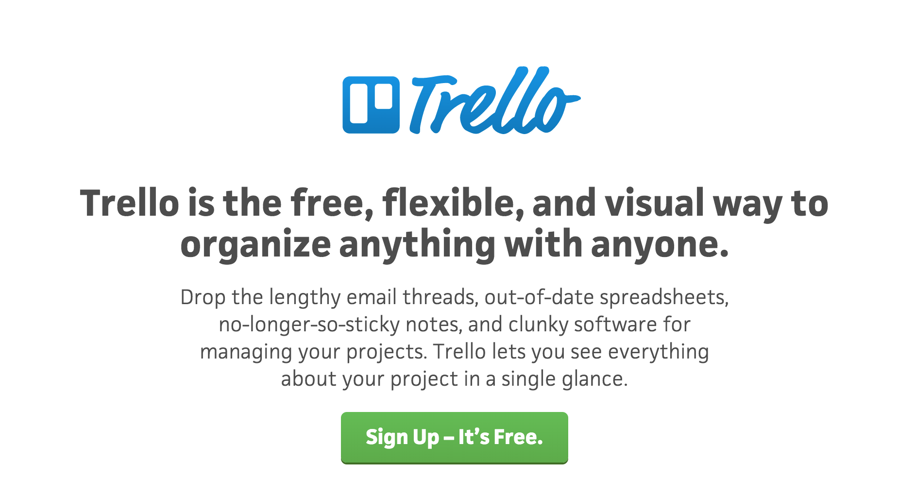 Trello collaboration to organize anything with anyone